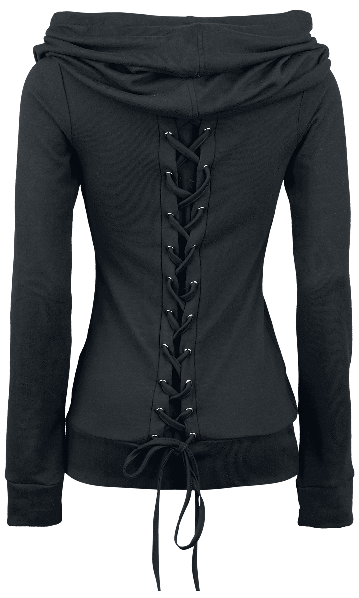 Sweat-shirt à capuche Gothic de Vixxsin - Rest - XS à XXL - pour Femme - noir - Vixxsin - View 2