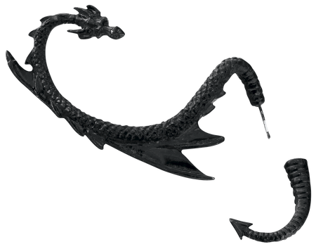 Bijou d'oreille Gothic de Alchemy Gothic - The Dragon Lure - pour Femme - Standard - Alchemy Gothic - View 2