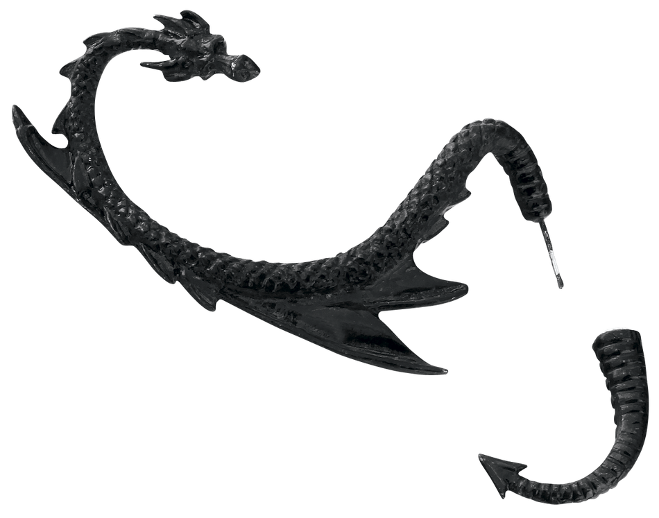 Clous d'oreilles Gothic de Alchemy Gothic - The Dragon Lure - pour Femme - Standard - Alchemy Gothic - View 2