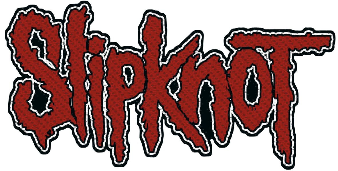 Patch  de Slipknot - Slipknot Logo - pour Indifférent - rouge/noir - Slipknot