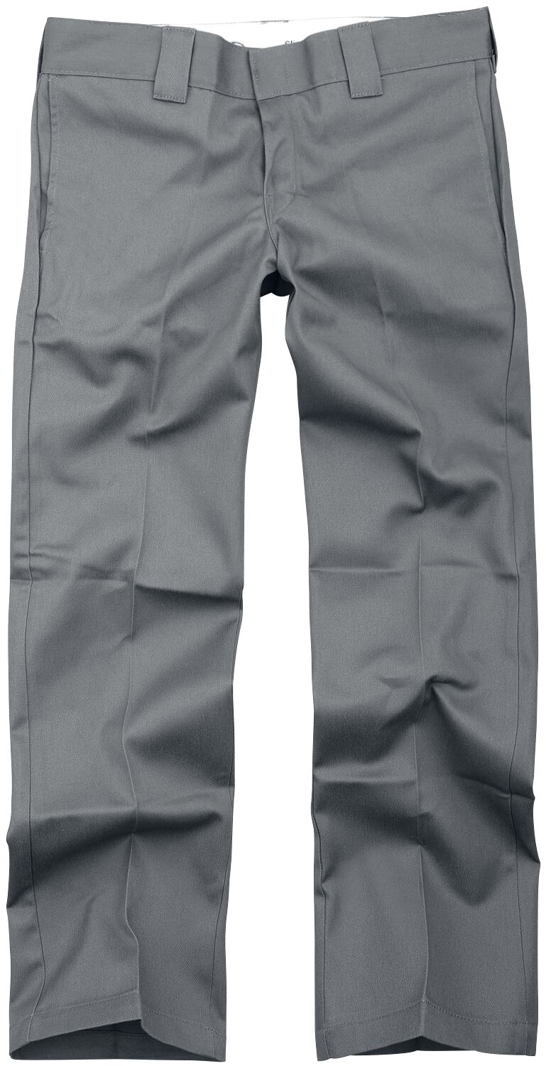 Chino Rockabilly de Dickies - Pantalon Slim Straight Work - W31L32 à W34L34 - pour Homme - anthracite - Dickies