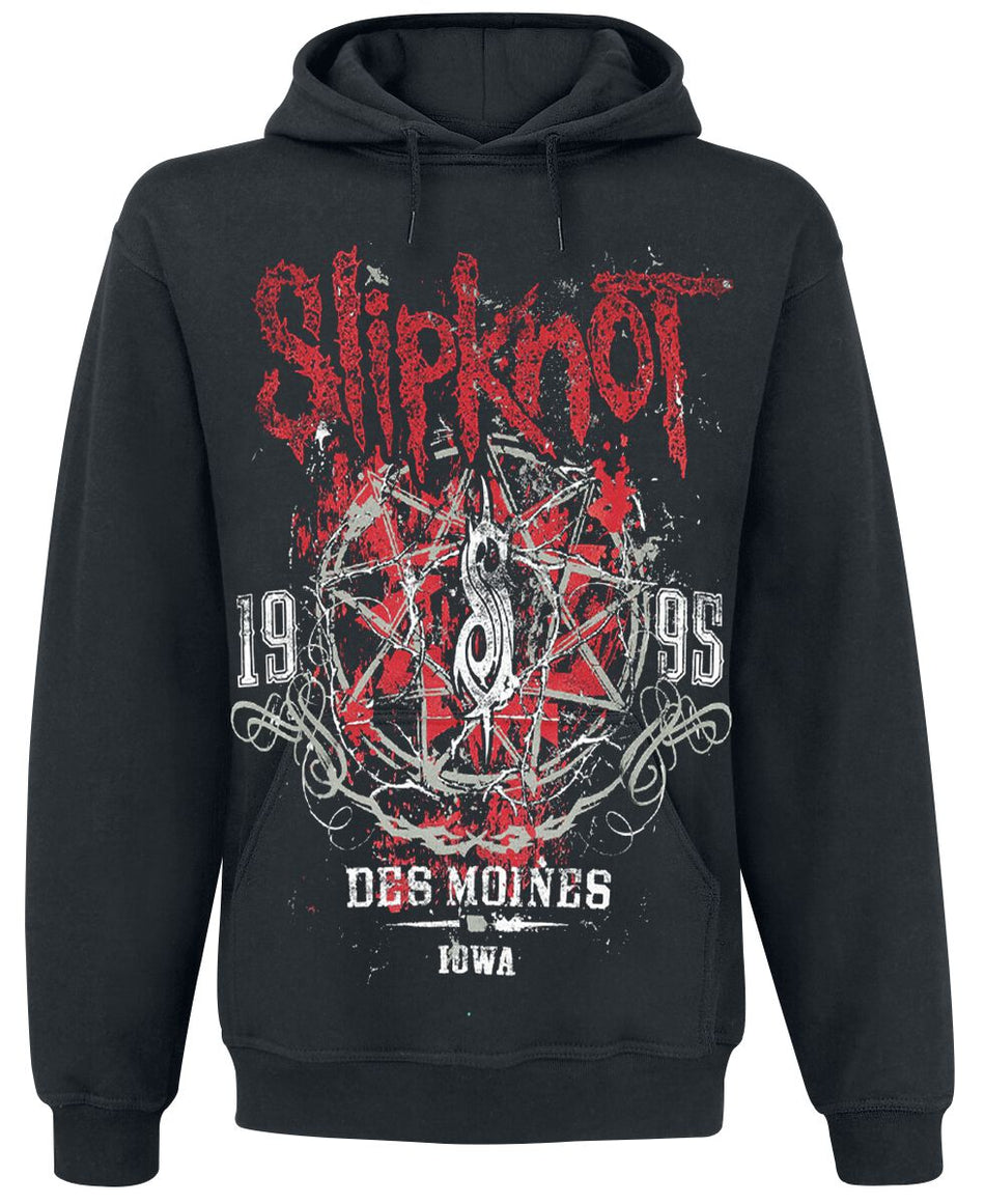 Sweat-shirt à capuche  de Slipknot - Iowa Star - S à XXL - pour Homme - noir - Slipknot
