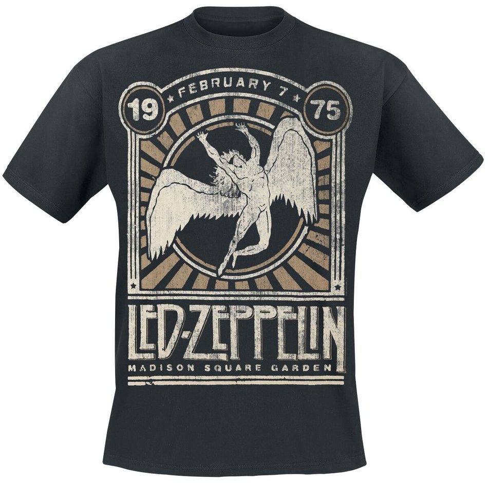 T-Shirt Manches courtes  de Led Zeppelin - Madison Square Garden 1975 - S à 4XL - pour Unisexe - noir - Led Zeppelin