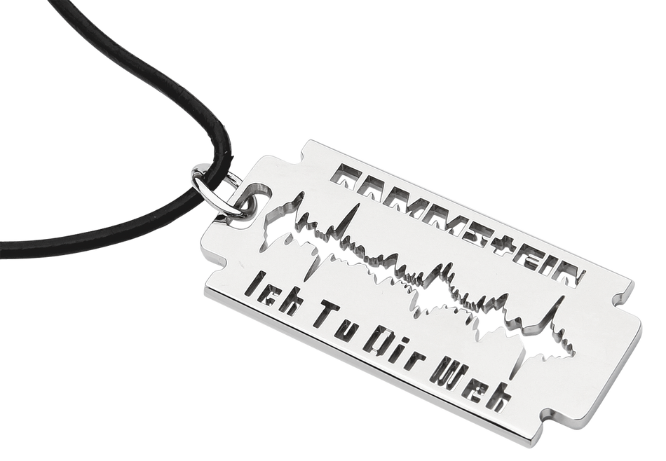 Pendentif  de Rammstein - Lame de rasoir « Ich Tu Dir Weh » - pour Unisexe - couleur argent - Rammstein - View 2