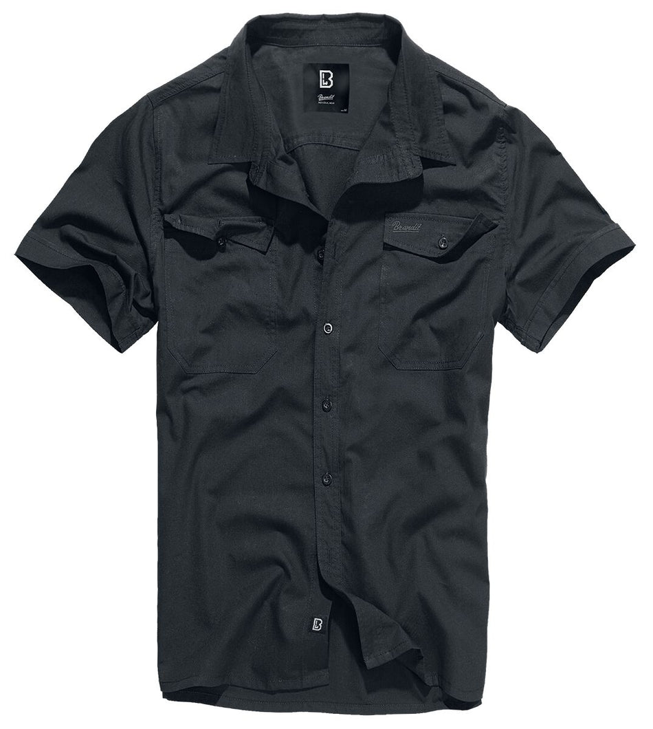 Chemise manches courtes  de Brandit - Roadstar - S à 3XL - pour Homme - noir - Brandit