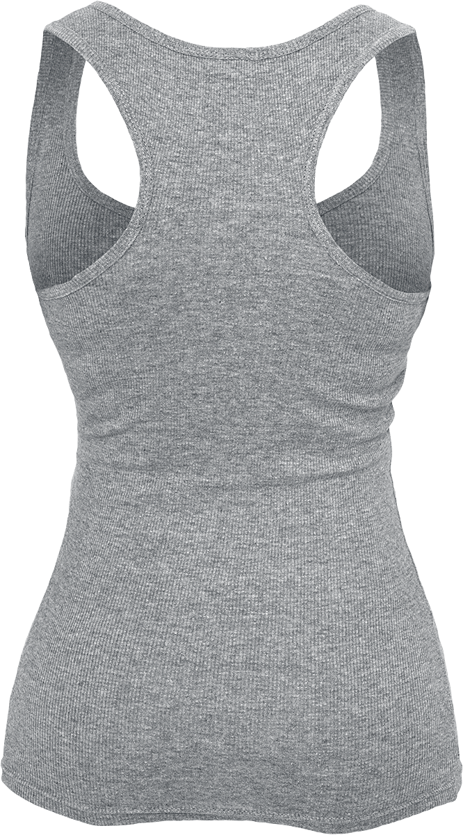 Top  de Urban Classics - Ladies Débardeur Button - XS à 5XL - pour Femme - gris - Urban Classics - View 2