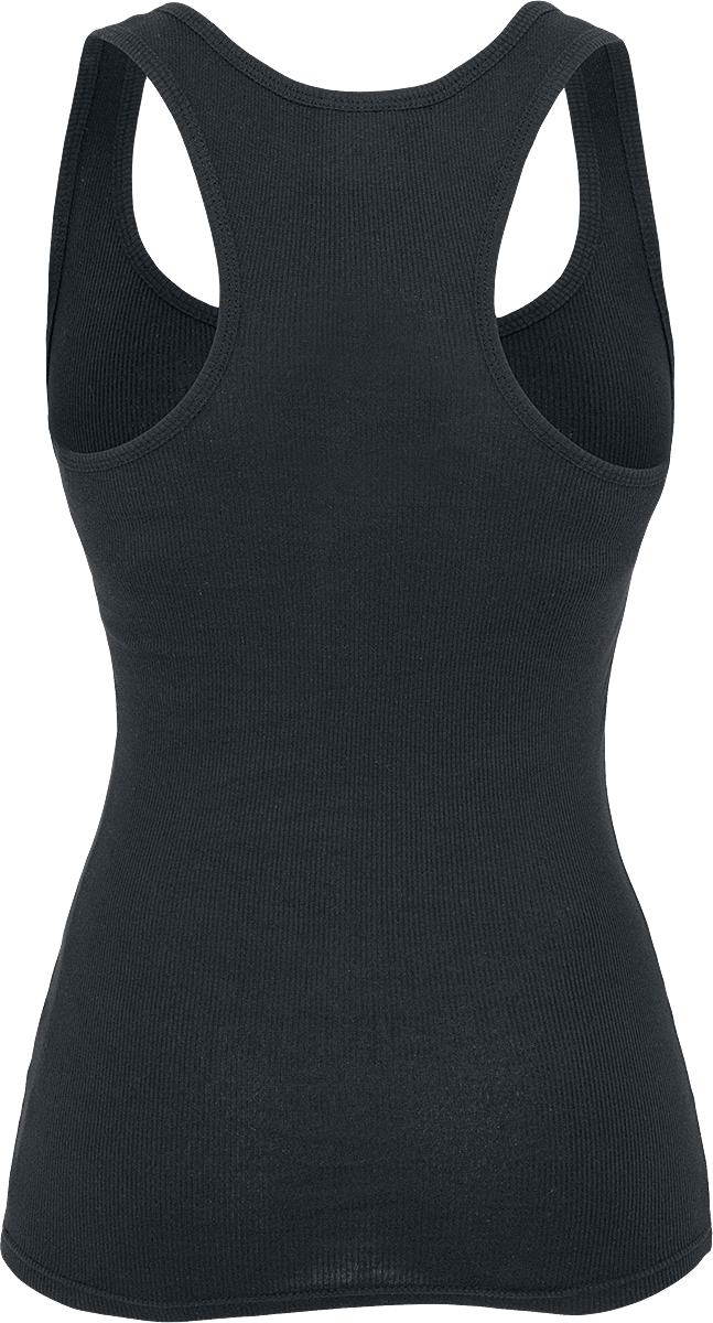Top  de Urban Classics - Ladies Débardeur Button - XS à 5XL - pour Femme - noir - Urban Classics - View 2