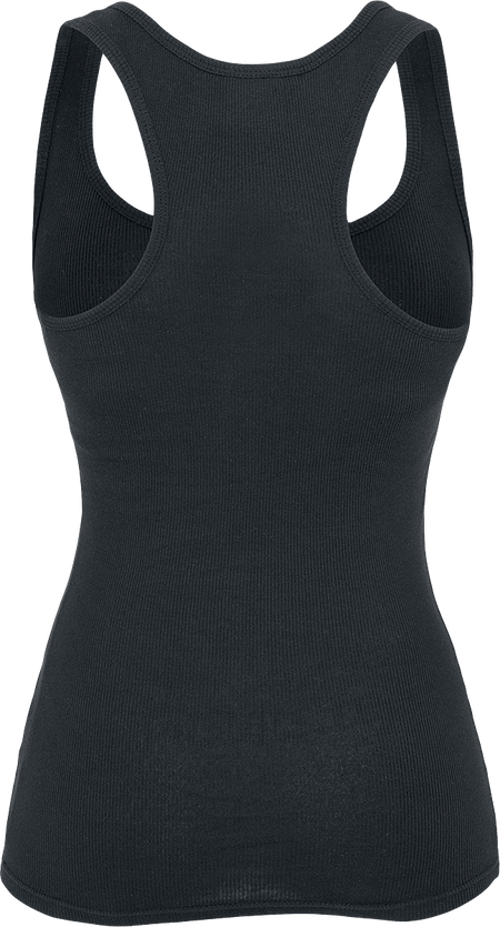 Top  de Urban Classics - Ladies Débardeur Button - XS à 5XL - pour Femme - noir - Urban Classics - View 2