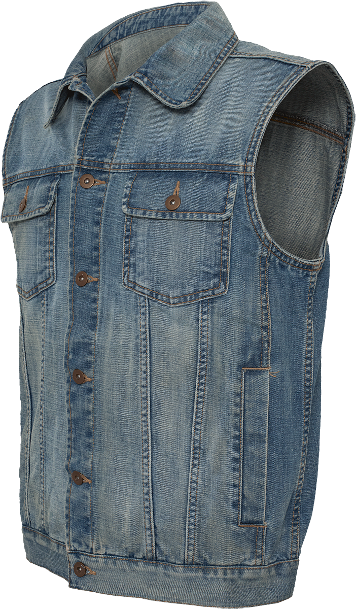 Veste  de Urban Classics - Denim Sans Manches - S à 5XL - pour Homme - bleu clair - Urban Classics - View 2