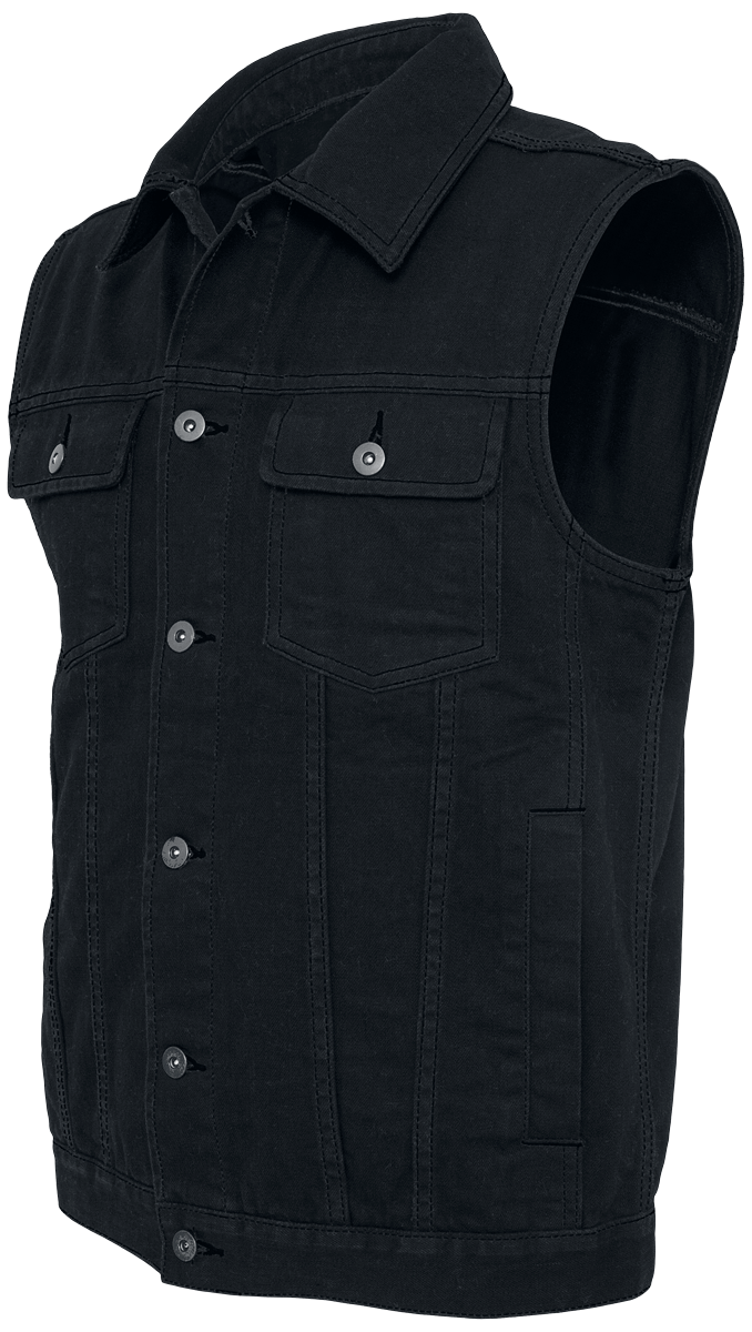 Veste  de Urban Classics - Denim Sans Manches - S à 5XL - pour Homme - noir - Urban Classics - View 2