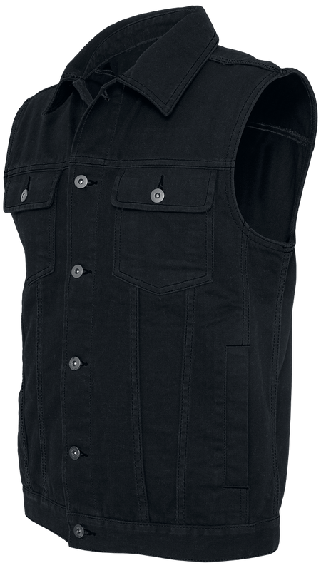 Veste  de Urban Classics - Denim Sans Manches - S à 5XL - pour Homme - noir - Urban Classics - View 2