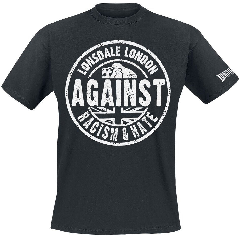 T-Shirt Manches courtes  de Lonsdale London - Against Racism - S à 3XL - pour Homme - noir - Lonsdale London