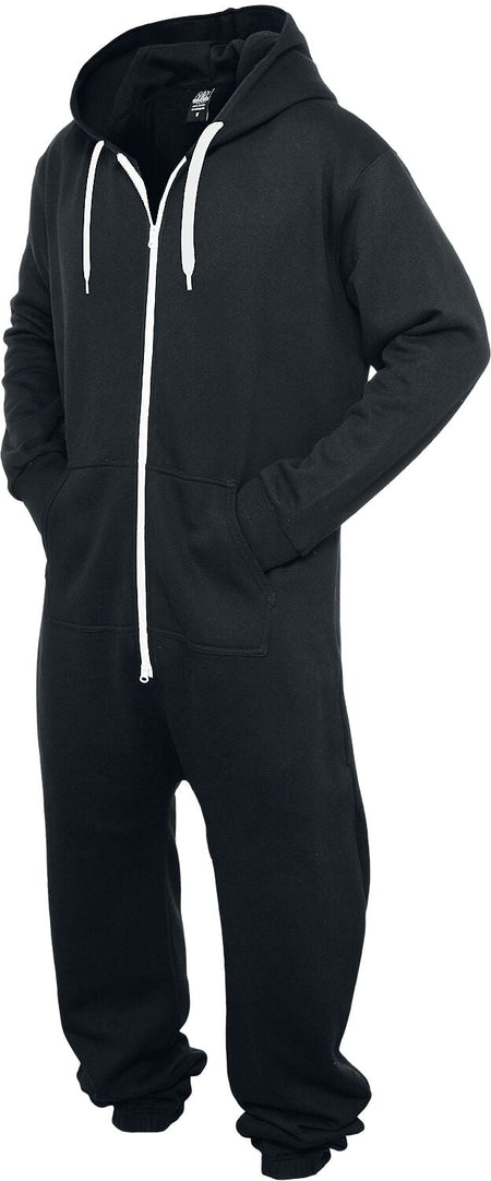 Combinaison  de Urban Classics - Combinaison Molletonnée - XS-S à 3XL-4XL - pour Homme - noir - Urban Classics