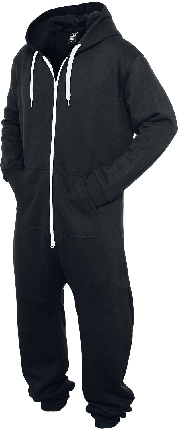Combinaison  de Urban Classics - Combinaison Molletonnée - XS-S à 3XL-4XL - pour Homme - noir - Urban Classics