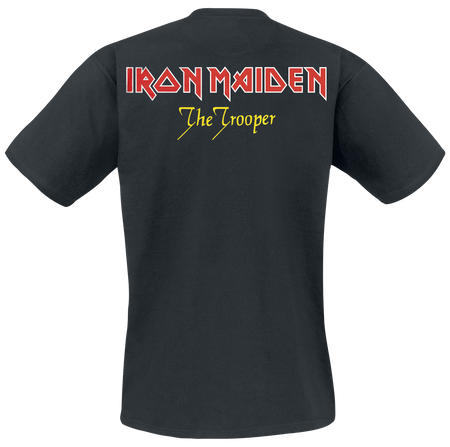 T-Shirt Manches courtes  de Iron Maiden - TheTrooper - M à 5XL - pour Unisexe - noir - Iron Maiden - View 2