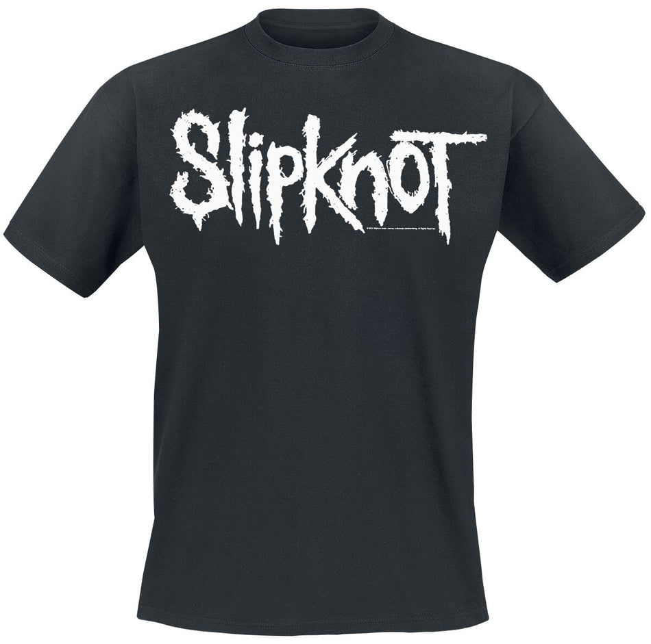 T-Shirt Manches courtes  de Slipknot - White Logo - S à 5XL - pour Homme - noir - Slipknot