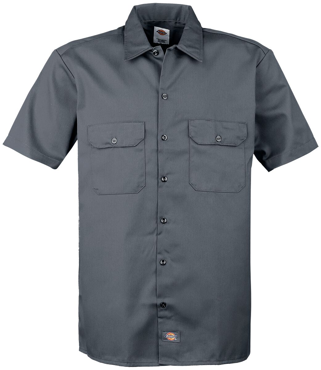 Chemise manches courtes Rockabilly de Dickies - Chemise À Manches Courtes Work - M à XXL - pour Homme - anthracite - Dickies