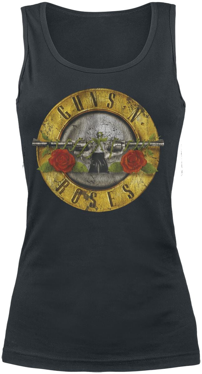 Top  de Guns N' Roses - Balle Usée - S à XXL - pour Femme - noir - Guns N' Roses