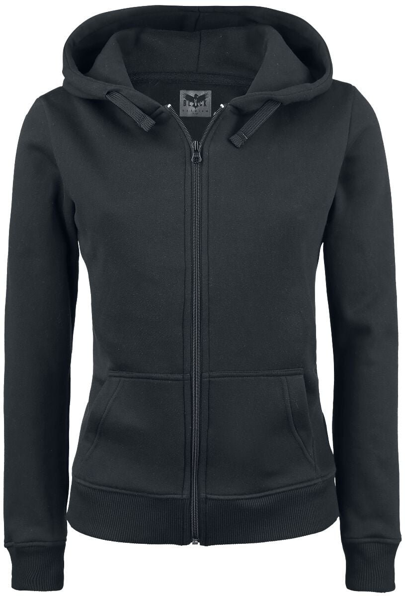 Sweat-shirt zippé à capuche  de Black Premium by EMP - Freaking Out Loud - S à 3XL - pour Femme - noir - Black Premium by EMP