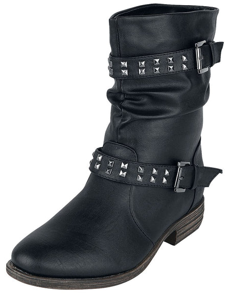 Bottes  de Brandit - Bottes De Motard Femme - EU36 à EU42 - pour Femme - noir - Brandit
