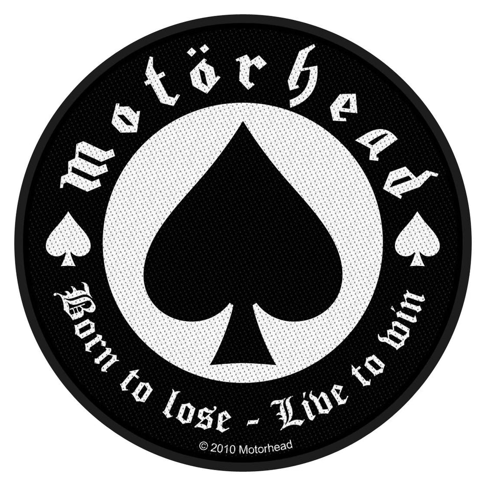 Patch  de Motörhead - Born To Lose - pour Indifférent - noir/blanc - Motörhead