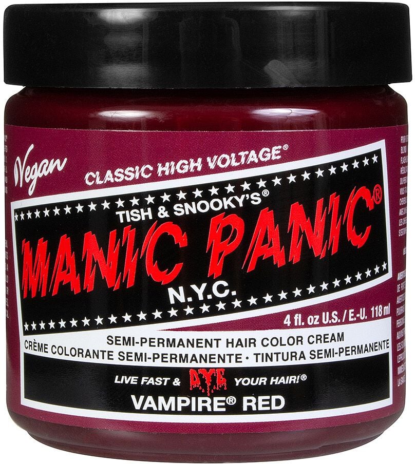 Teinture pour cheveux Fun de Manic Panic - Vampire Red - Classic - pour Unisexe - rouge - Manic Panic