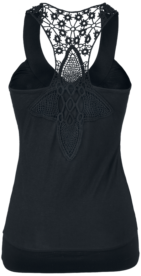 Top  de RED by EMP - Dos Nageur Avec Dentelle - XS à XXL - pour Femme - noir - RED by EMP - View 2