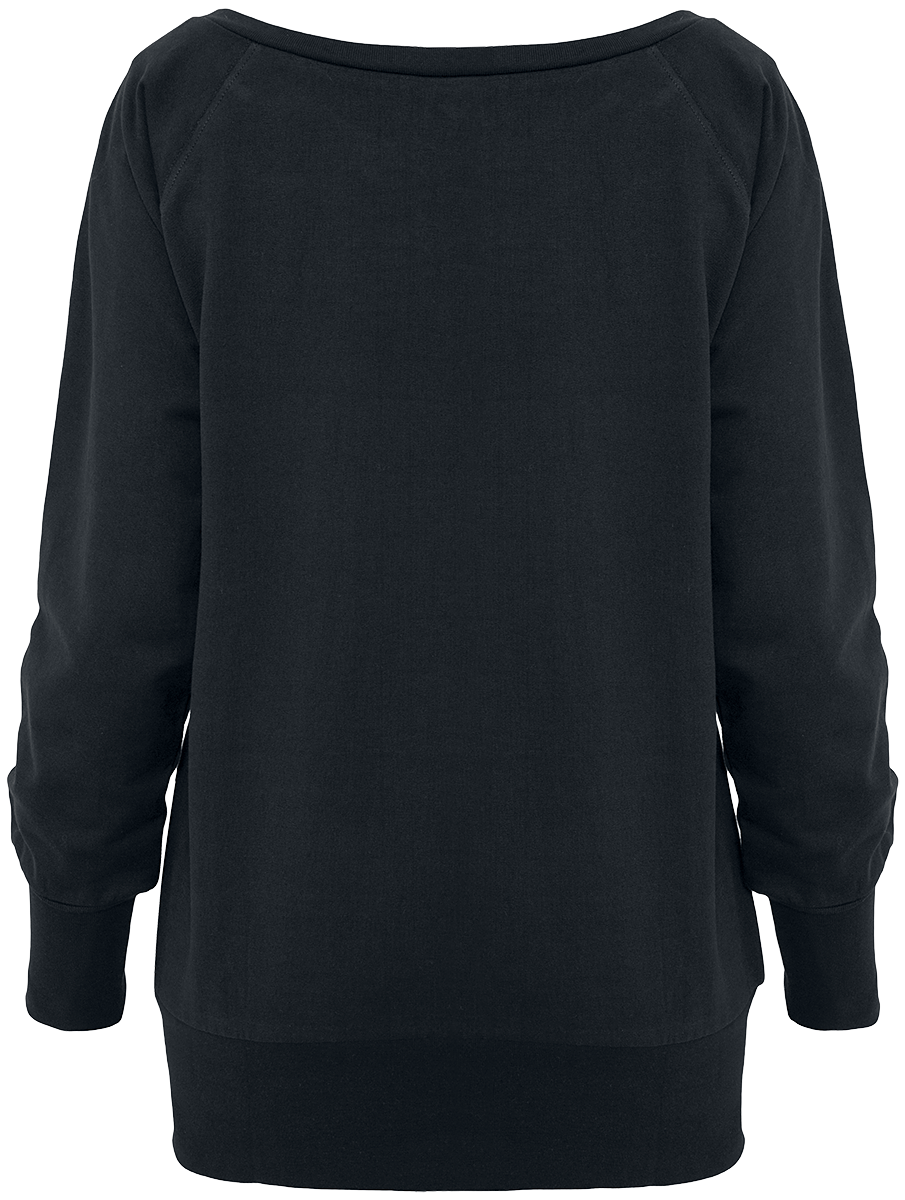 Sweat-shirt  de Urban Classics - Sweat col rond large - XS à 5XL - pour Femme - noir - Urban Classics - View 2