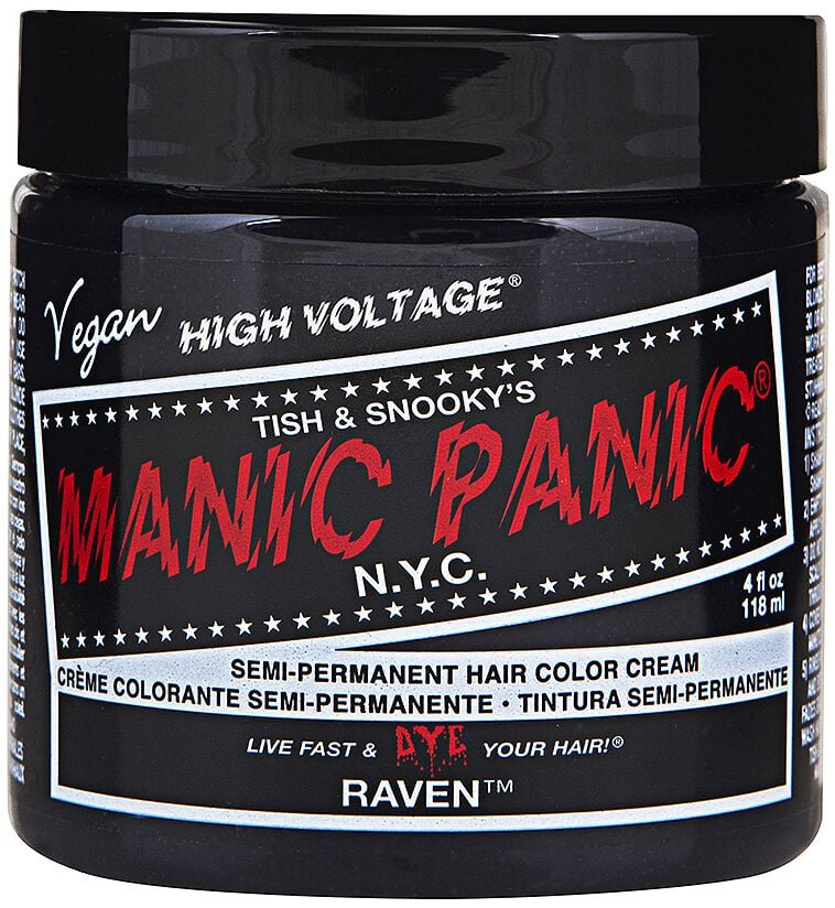 Teinture pour cheveux Gothic de Manic Panic - Raven Black - Classique - pour Unisexe - noir - Manic Panic
