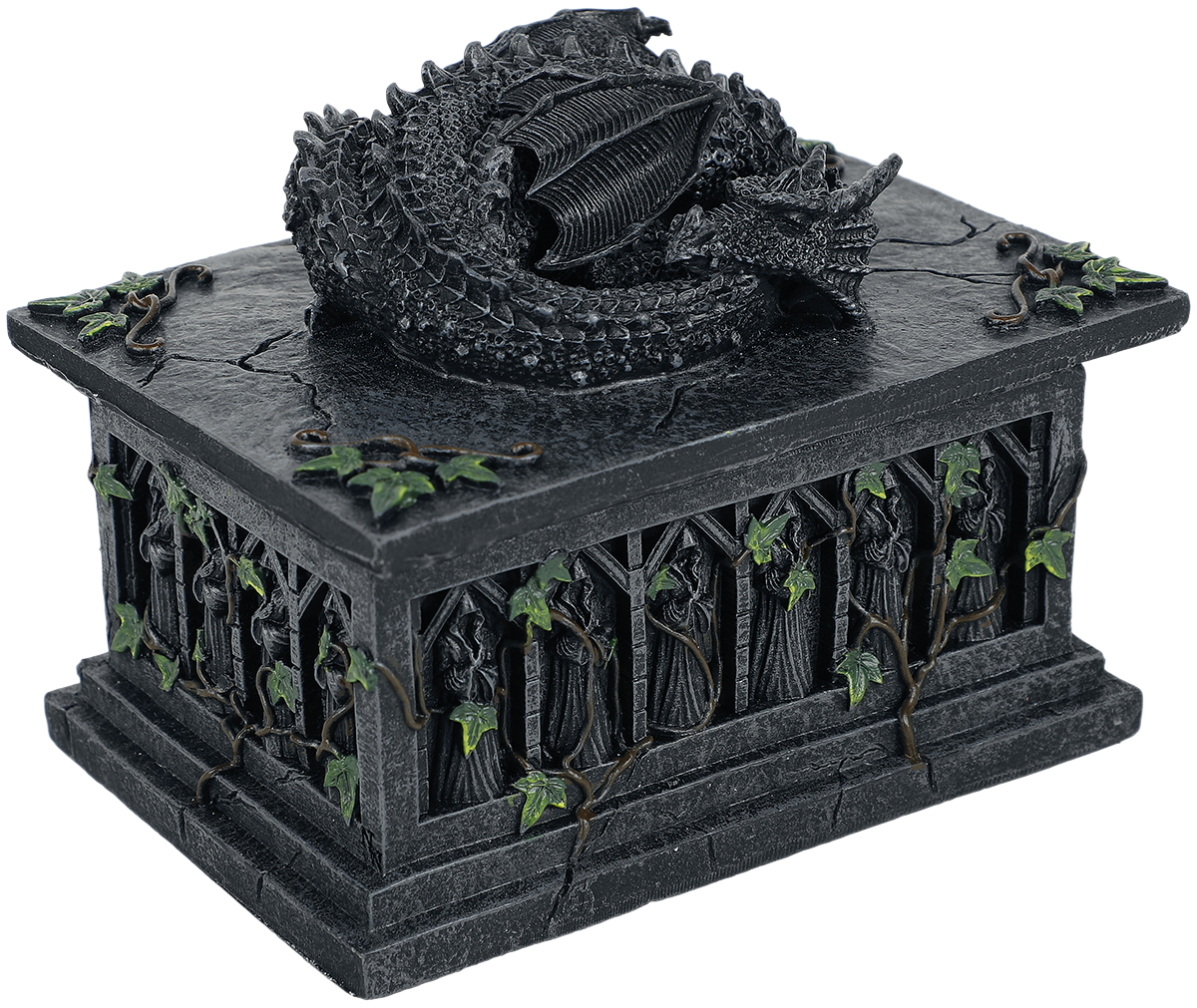 Boîte de rangement Gothic de Nemesis Now - Dragon Tarot Card Box - pour Unisexe - gris - Nemesis Now - View 2