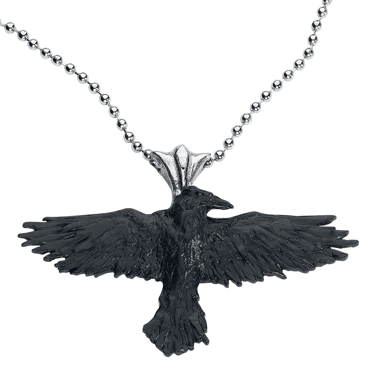 Collier Gothic de Alchemy Gothic - Corbeau Noir - pour Unisexe - noir - Alchemy Gothic