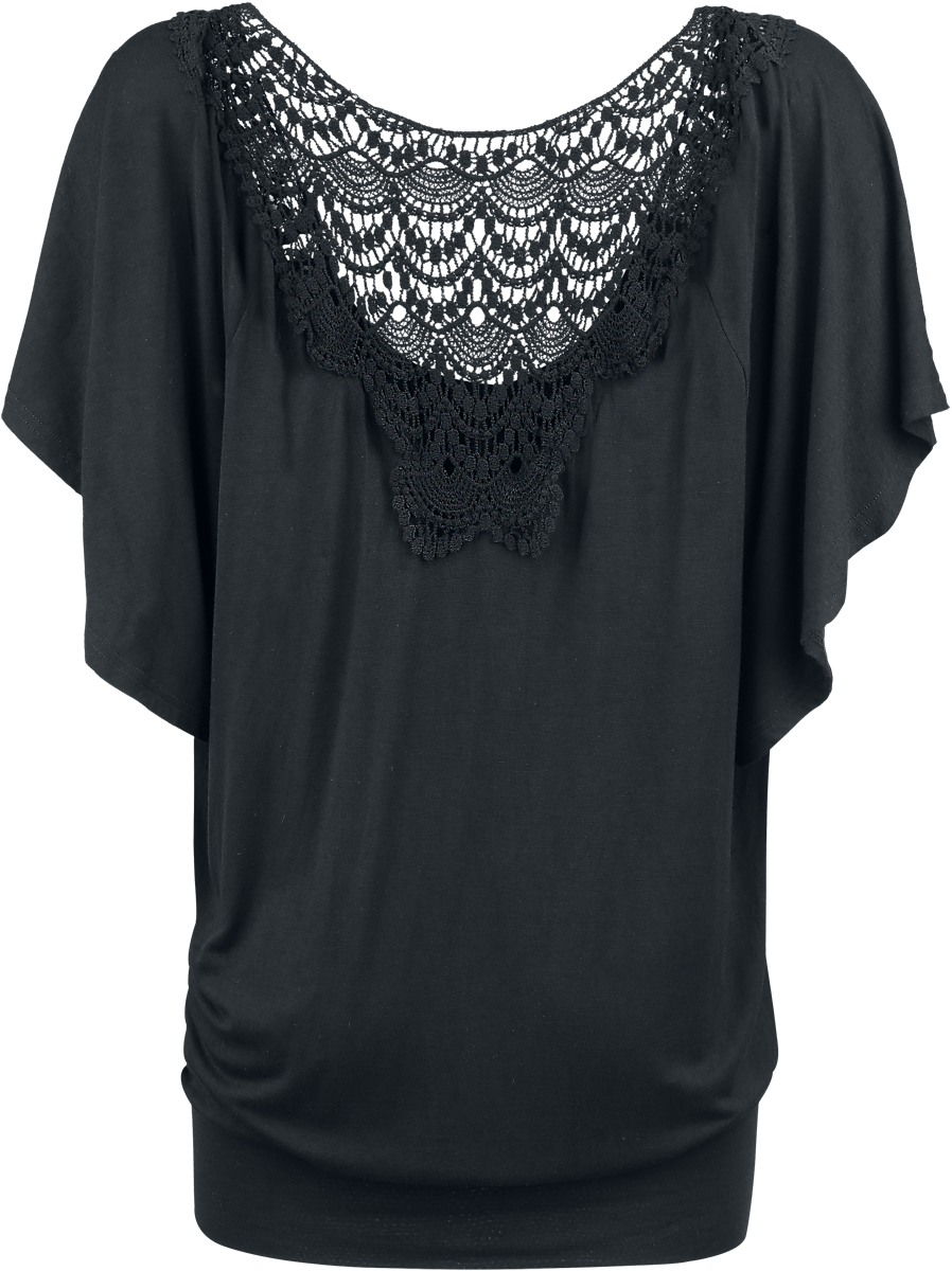T-Shirt Manches courtes  de Black Premium by EMP - T-Shirt Chauve-Souris - S à 5XL - pour Femme - noir - Black Premium by EMP - View 2
