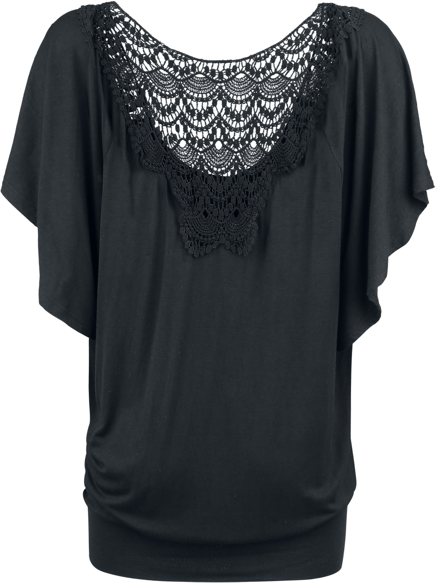 T-Shirt Manches courtes  de Black Premium by EMP - T-Shirt Chauve-Souris - S à 5XL - pour Femme - noir - Black Premium by EMP - View 2