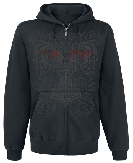 Sweat-shirt zippé à capuche  de Amon Amarth - Viking Horde - M à XXL - pour Homme - noir - Amon Amarth