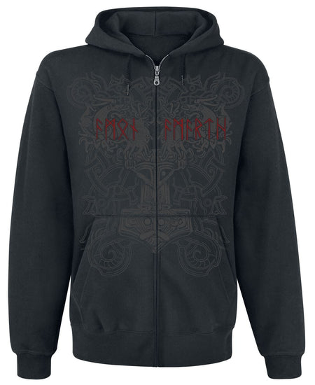 Sweat-shirt zippé à capuche  de Amon Amarth - Viking Horde - M à 4XL - pour Homme - noir - Amon Amarth