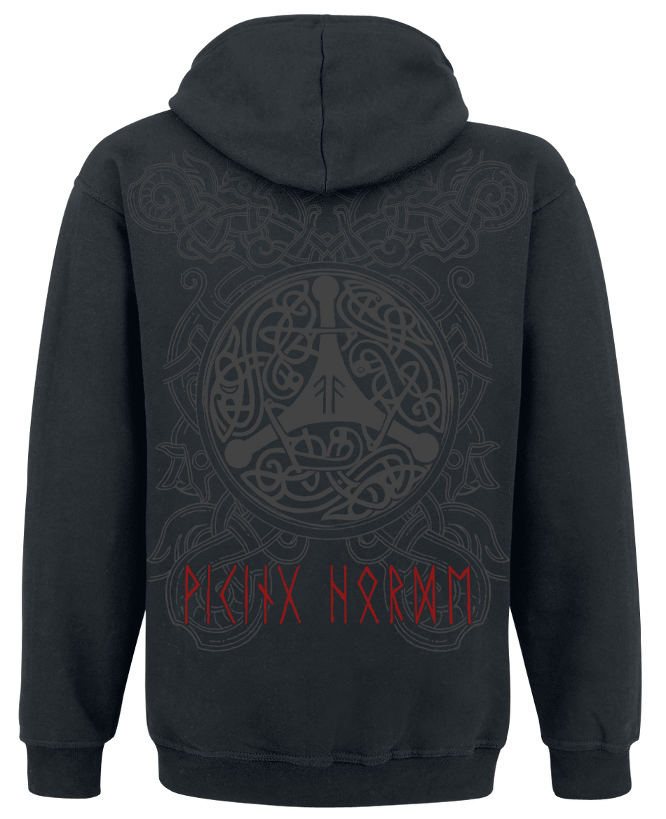 Sweat-shirt zippé à capuche  de Amon Amarth - Viking Horde - M à XXL - pour Homme - noir - Amon Amarth - View 2