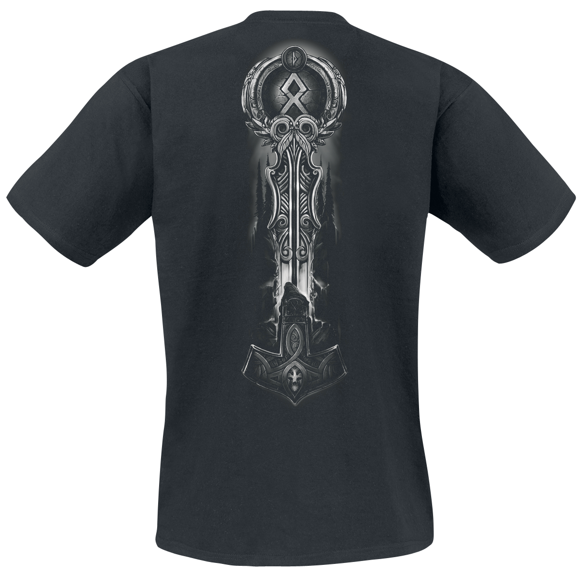 T-Shirt Manches courtes  de Toxic Angel - Guardian Of Midgard - S à 4XL - pour Homme - noir - Toxic Angel - View 2
