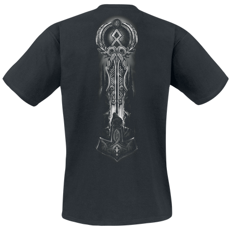 T-Shirt Manches courtes  de Toxic Angel - Guardian Of Midgard - S à 4XL - pour Homme - noir - Toxic Angel - View 2