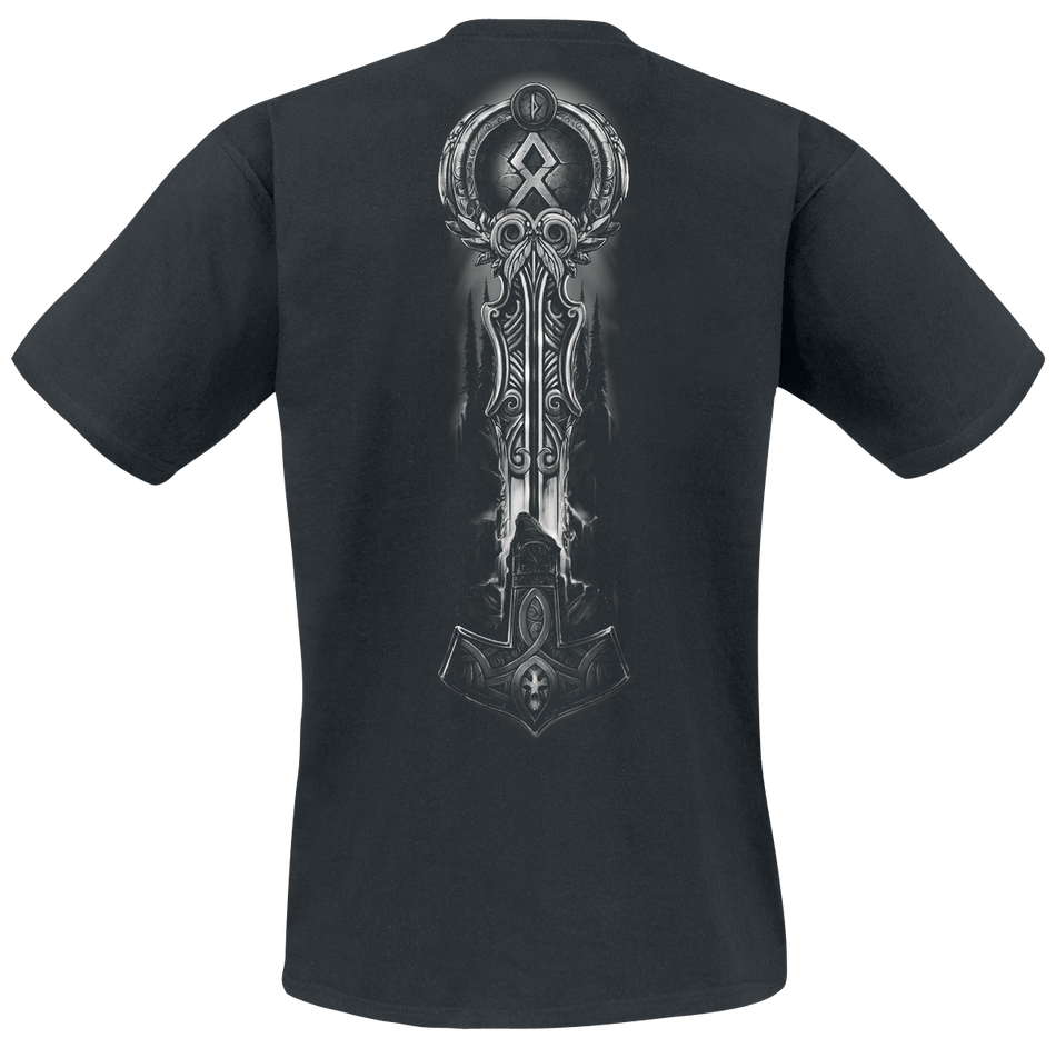 T-Shirt Manches courtes  de Toxic Angel - Guardian Of Midgard - S à 4XL - pour Homme - noir - Toxic Angel - View 2