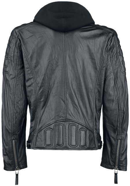 Veste en cuir  de Mauritius - Rodney - XL à 5XL - pour Homme - noir - Mauritius - View 2