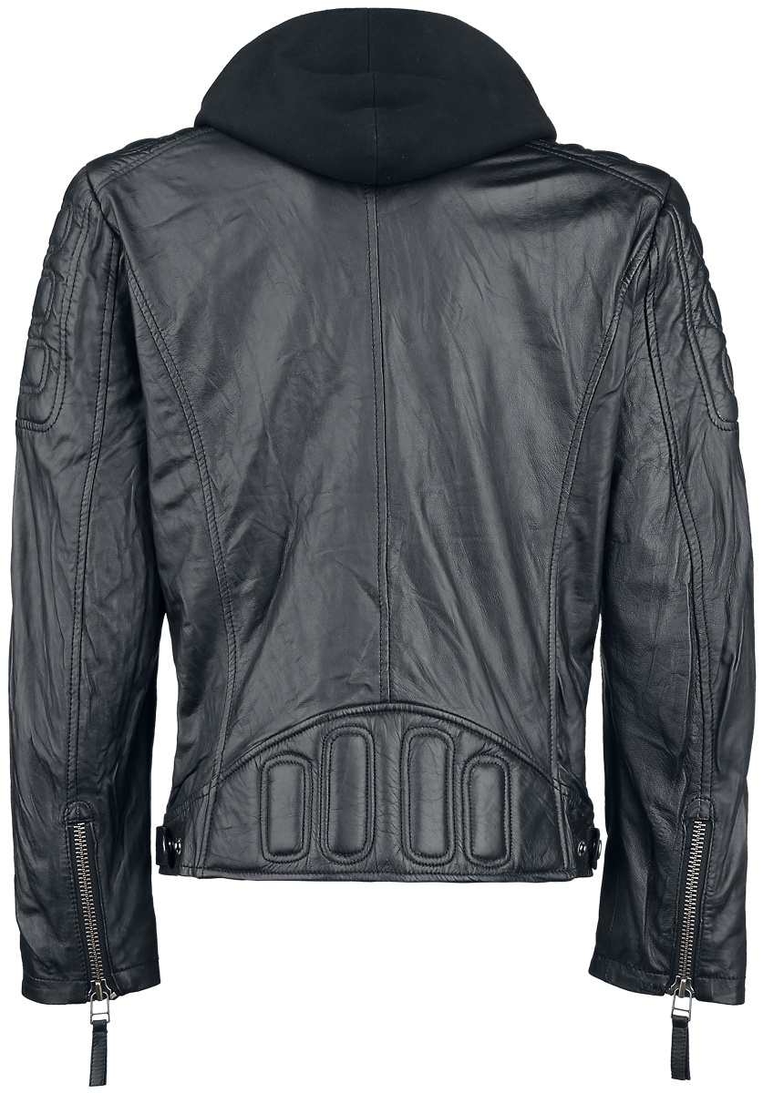 Veste en cuir  de Mauritius - Rodney - XL à 5XL - pour Homme - noir - Mauritius - View 2