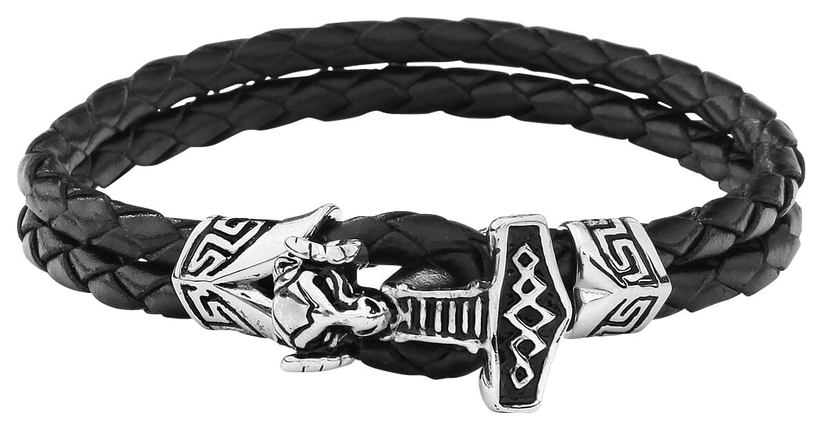 Bracelet en cuir  de etNox hard and heavy - Marteau De Thor - pour Unisexe - Standard - etNox hard and heavy