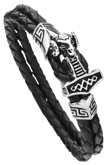 Bracelet en cuir  de etNox hard and heavy - Marteau De Thor - pour Unisexe - Standard - etNox hard and heavy - View 2