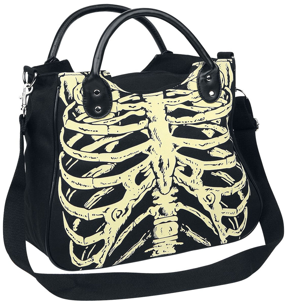 Sac à main Gothic de Banned Alternative - Skeleton - pour Femme - noir - Banned Alternative