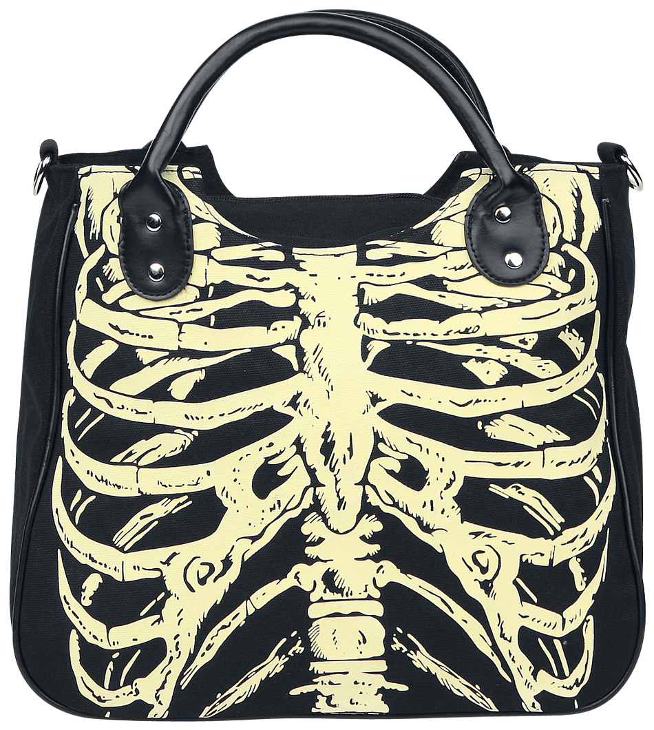 Sac à main Gothic de Banned Alternative - Skeleton - pour Femme - noir - Banned Alternative - View 2