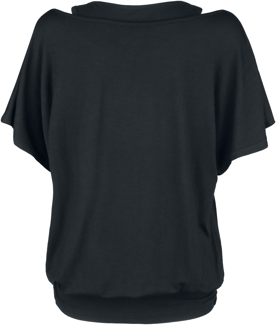 T-Shirt Manches courtes  de Rock Rebel by EMP - When The Heart Rules The Mind - S à 5XL - pour Femme - noir - Rock Rebel by EMP - View 2