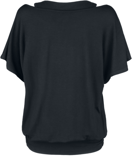 T-Shirt Manches courtes  de Rock Rebel by EMP - When The Heart Rules The Mind - S à 5XL - pour Femme - noir - Rock Rebel by EMP - View 2
