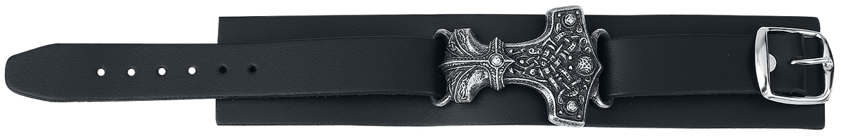 Bracelet en cuir Gothic de Alchemy Gothic - Marteau De Thor - pour Homme - Standard - Alchemy Gothic - View 2