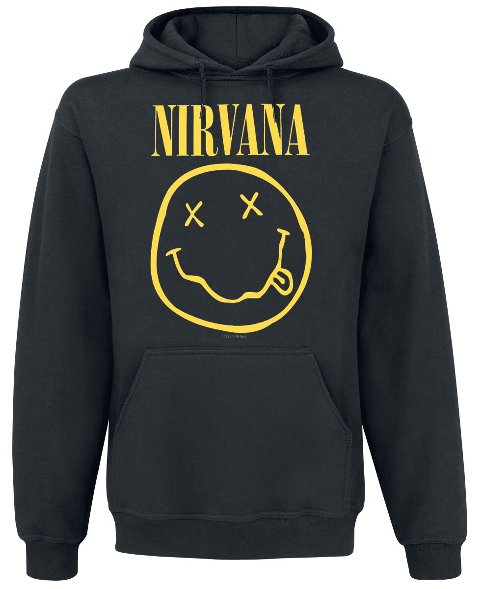 Sweat-shirt à capuche  de Nirvana - Logo - M à XXL - pour Homme - noir - Nirvana