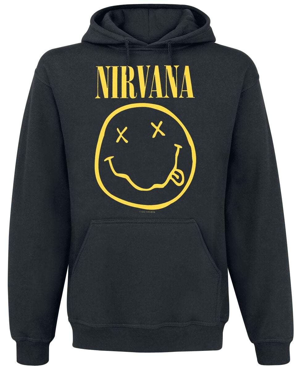 Sweat-shirt à capuche  de Nirvana - Logo - S à XXL - pour Homme - noir - Nirvana